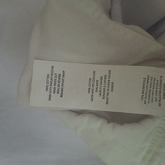 Nasty Gal White Denim Cargo Jeans W/elastic Cuff details Sz 10 - Picture 14 of 16